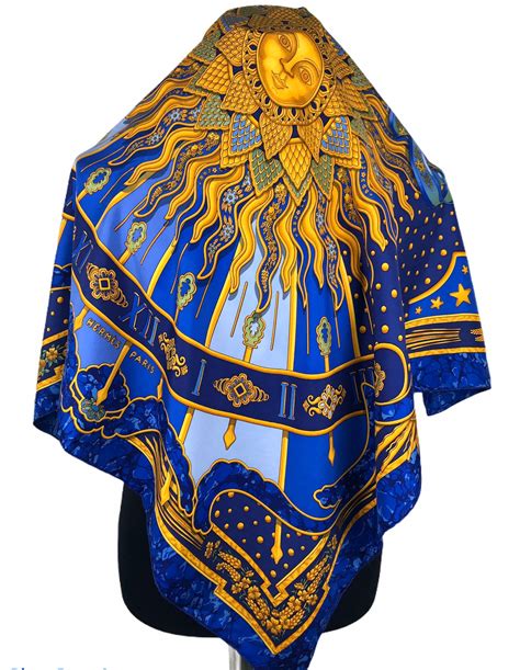 hermes blue and gold scarf|hermes scarves catalogue.